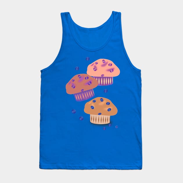 Muffins and Coffee Tank Top by RoxanneG